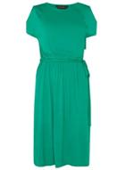 Dorothy Perkins Green Cold Shoulder Jersey Midi Dress