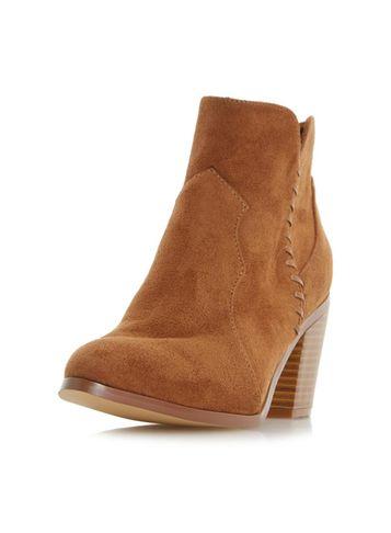 Dorothy Perkins *head Over Heels By Dune Tan Pandoro Ladies Ankle Boots
