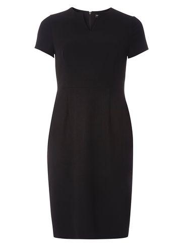 Dorothy Perkins Black Crepe Workwear Dress