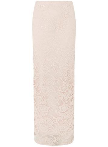 Dorothy Perkins Blush Lace Maxi Skirt