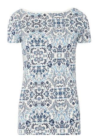Dorothy Perkins Blue Tile Print Tee