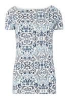 Dorothy Perkins Blue Tile Print Tee