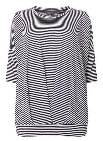 Dorothy Perkins Dp Curve Blue Bubble Hem Batwing Top