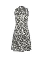 Dorothy Perkins Multi Colour High Neck Floral Print Jersey Fit And Flare Dress