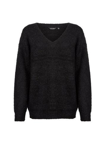 Dorothy Perkins Black Boucle V-neck Jumper