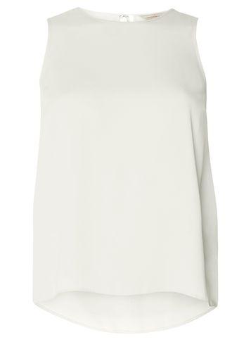 Dorothy Perkins Petite Ivory Tie Back Sleeveless Top