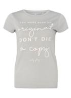 Dorothy Perkins *only Play Grey Slogan T-shirt