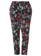 Dorothy Perkins *juna Rose Black Floral Trousers