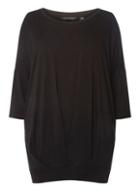 Dorothy Perkins Dp Curve Black Bubble Hem Top