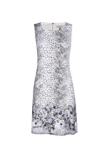 *billie & Blossom Monochrome Snake And Floral Print Shift Dress