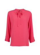 Dorothy Perkins *tall Pink Tie Neck Top