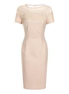 Dorothy Perkins Nude Floral Mesh Dress
