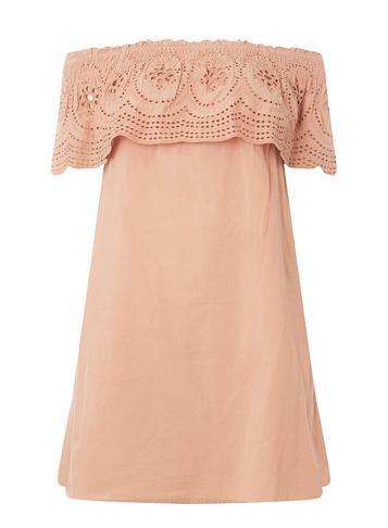 Dorothy Perkins Clay Broderie Bardot Dress