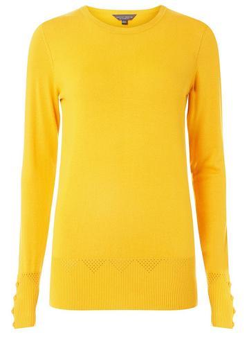 Dorothy Perkins *tall Ochre Detail Cuff Jumper