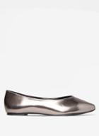 Dorothy Perkins Wide Fit Grey Pria Pewter Textured Pumps