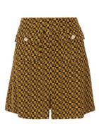 Dorothy Perkins Petite Ochre A Line Skirt