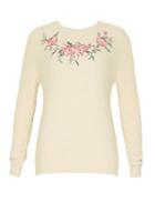 Dorothy Perkins *izabel London Beige Embroidered Jumper