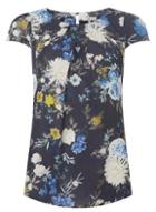 Dorothy Perkins *billie & Blossom Tall Navy Floral Print Crepe Shell Top