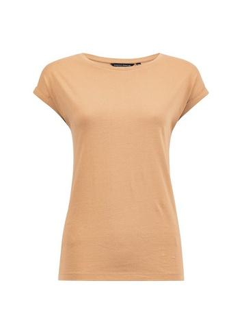 Dorothy Perkins Camel Roll Sleeve T-shirt