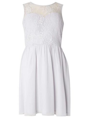 Dorothy Perkins *showcase Grey Lola Prom Dress