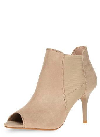 Dorothy Perkins Sand 'leigh' Peep Toe Boots