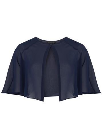 Dorothy Perkins *showcase Navy Blue Chiffon Cover Up