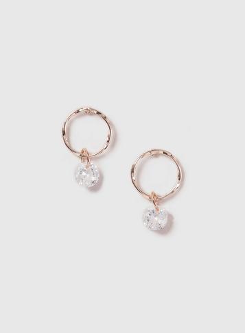 Dorothy Perkins Tiny Cubic Zirconia Hoop Earrings