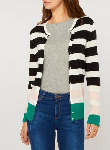 Dorothy Perkins *tall Multi Colour Striped Cardigan