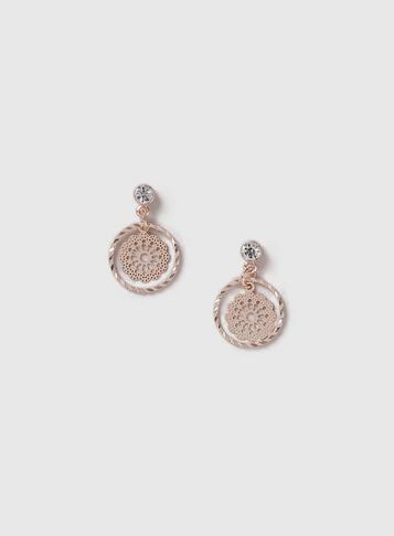 Dorothy Perkins Filigree Charm Drop Earrings