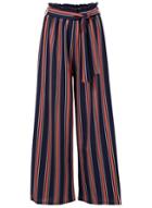 *izabel London Navy Striped Trousers