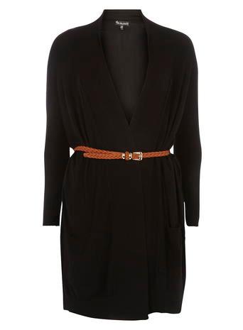 Dorothy Perkins *mela Black Belted Cardigan