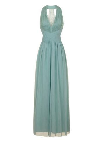 Dorothy Perkins *little Mistress Mint Lace Maxi Dress
