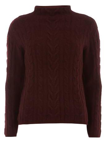 Dorothy Perkins Petite Purple Cable Jumper