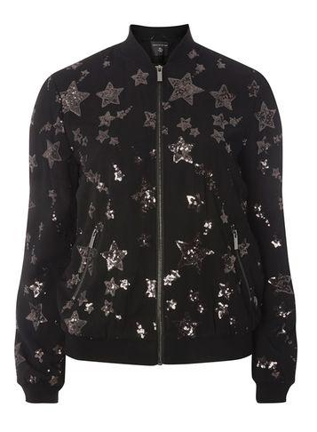 Dorothy Perkins Star Sequin Bomber