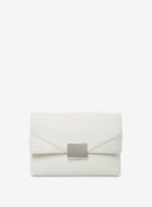 Dorothy Perkins Grey Square Hardware Clutch Bag