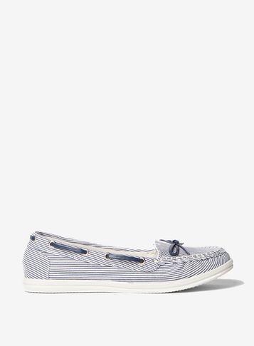 Dorothy Perkins Blue Striped 'loat' Loafers