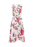 *billie & Blossom Grey Floral Print Midi Dress