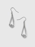 Dorothy Perkins Silver Look Swarovski Elements Drop Earrings
