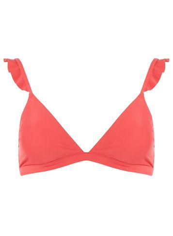 Dorothy Perkins *pink Frill Detail Bikini Top