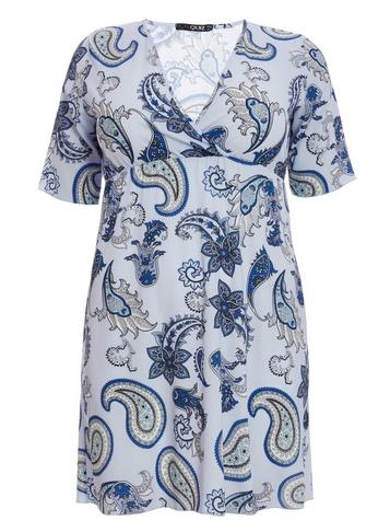*quiz Curve Blue Wrap Dress