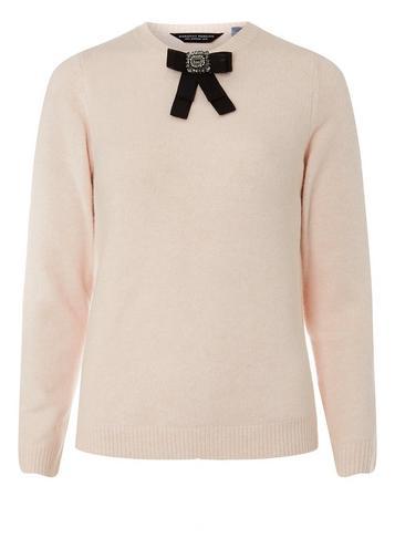Dorothy Perkins Blush Brooch Crew Jumper