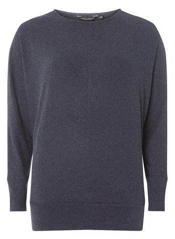 Dorothy Perkins Denim Batwing Soft Touch Top