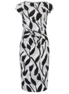 Dorothy Perkins *lily & Franc Monochrome Side Ruched Bodycon Dress