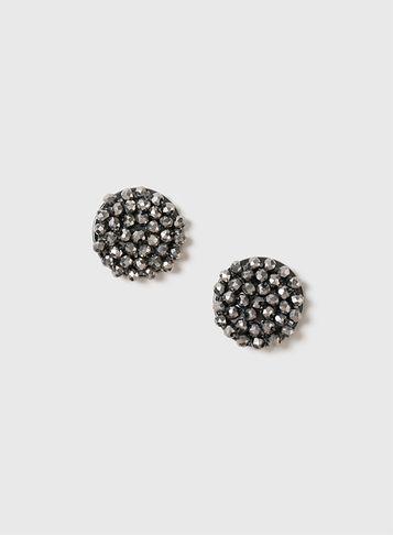 Dorothy Perkins Gunmetal Haematite Stud Earrings