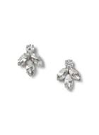Dorothy Perkins Silver Look Large Rhinestone Studded Earrings