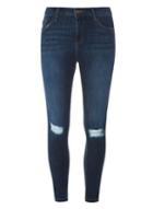 Dorothy Perkins Indigo Authentic 'darcy' Knee Ripped Jeans