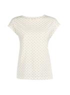 Dorothy Perkins Petite White Mango Spot T Shirt