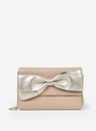 Dorothy Perkins Gold Bow Clutch Bag