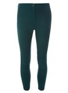 Dorothy Perkins Green Textured Skinny Trousers