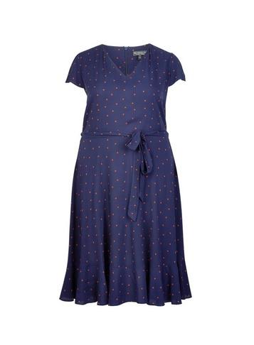 *billie & Blossom Curve Navy Ladybird Dress